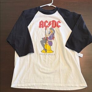 AC/DC vintage graphic raglan tee
